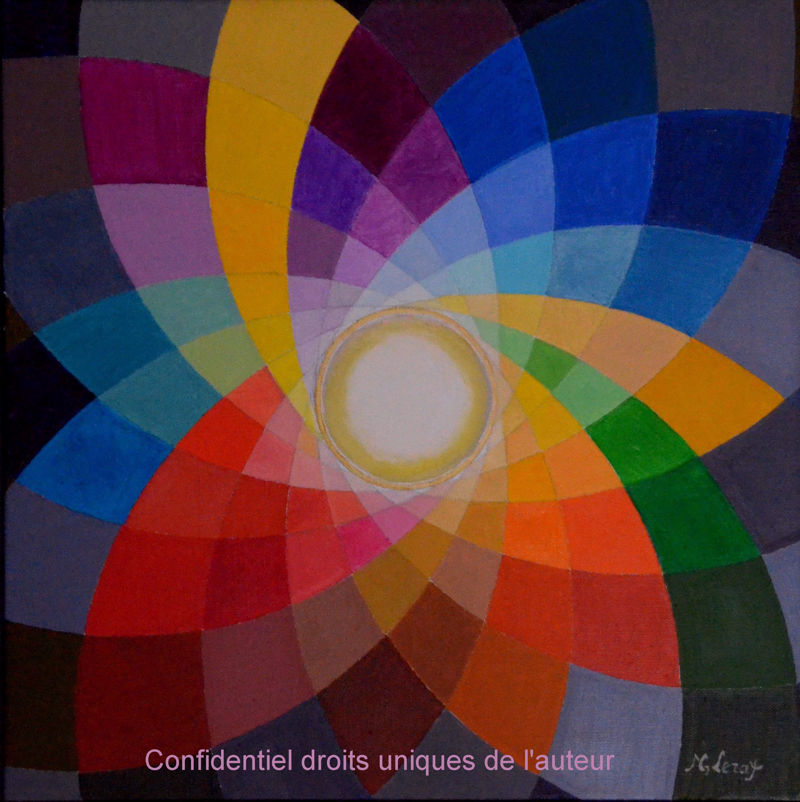 Spirales cinétiques 40cm x 40cm