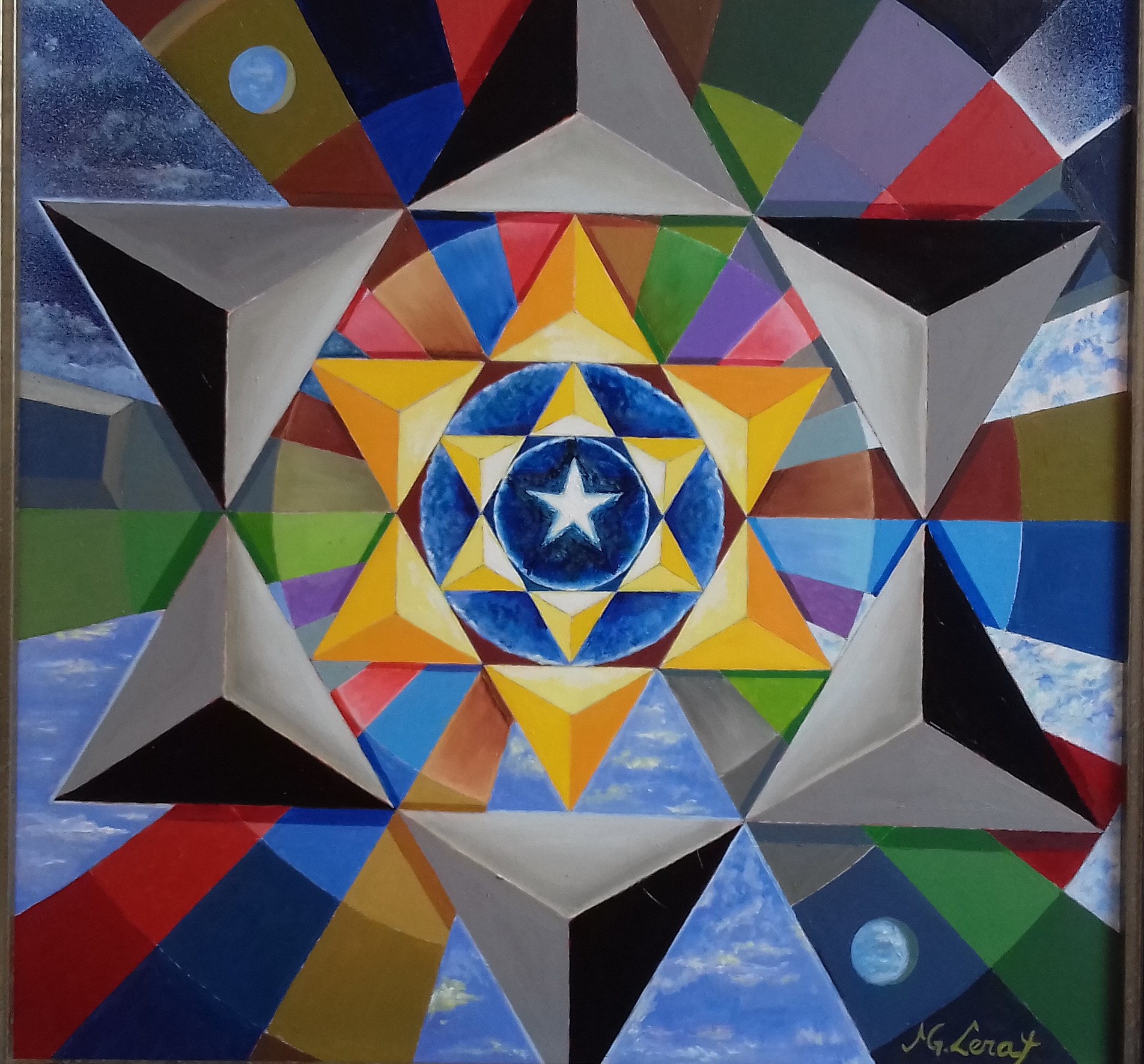 Inaccessible étoile 50cm x 50cm